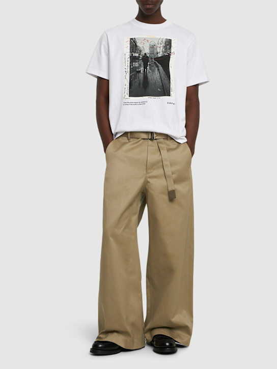 Sacai: Cotton chino pants
