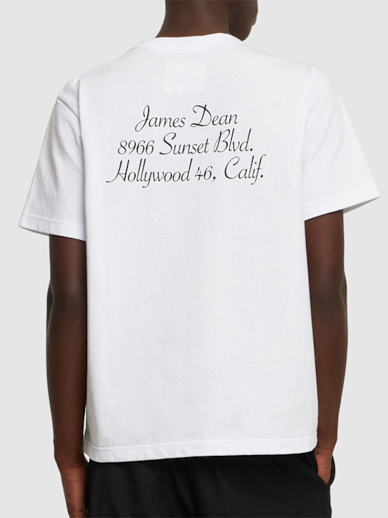 Sacai: T-Shirt mit James Dean-Druck
