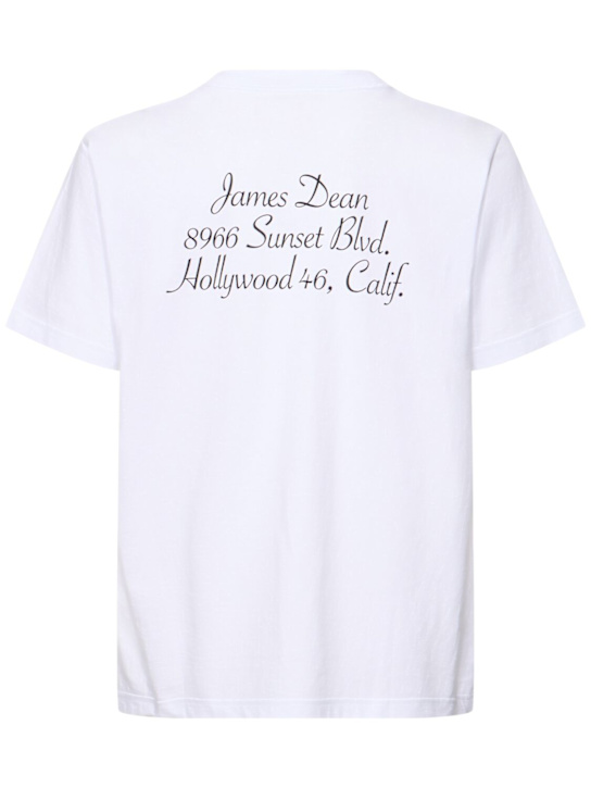Sacai: T-Shirt mit James Dean-Druck