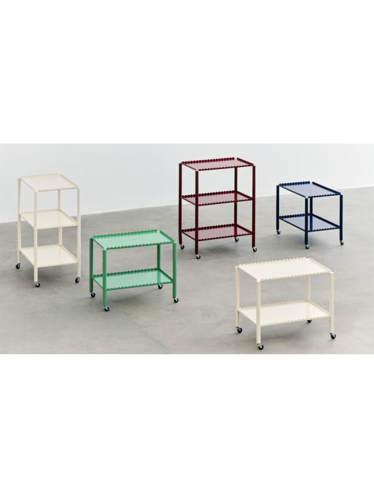 HAY: Arcs low steel trolley