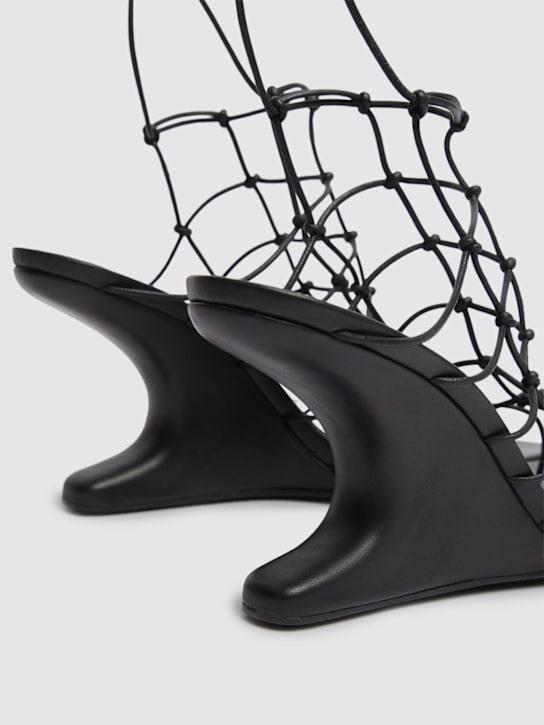 Rick Owens: 80mm Web Cantilever leather sandals