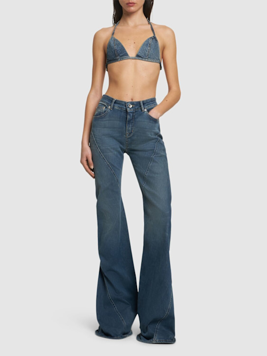 Rick Owens DRKSHDW: Sostén de denim de algodón