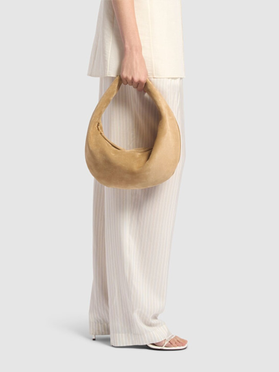 Khaite: Medium Olivia suede hobo bag