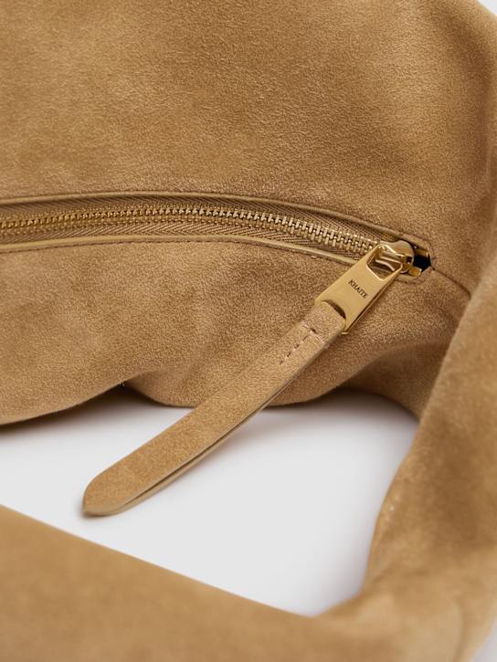 Khaite: Medium Olivia suede hobo bag