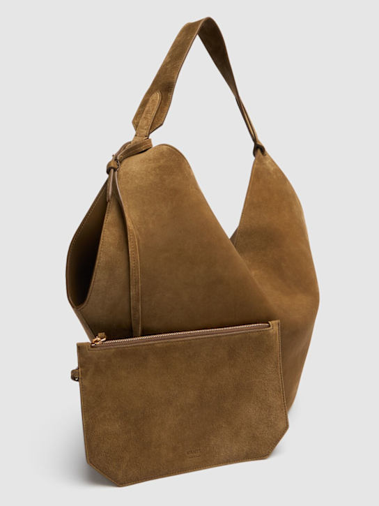 Khaite: Sac cabas moyen en daim Lotus