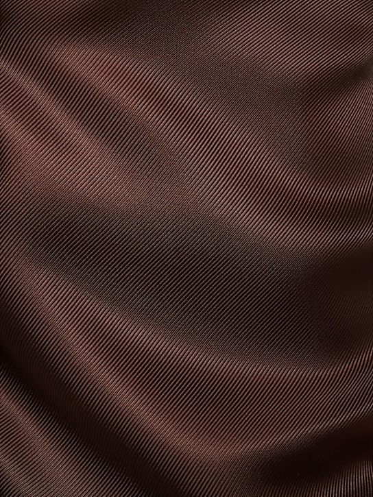 Tom Ford: Vestido camisero de sarga de seda estampado