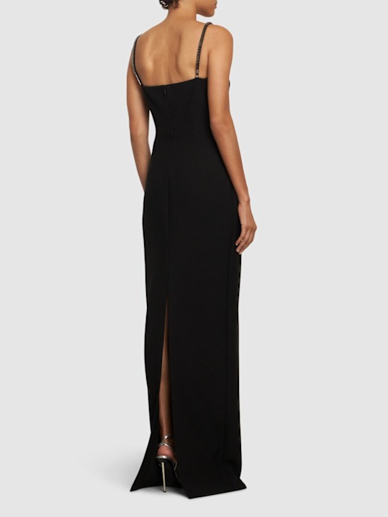 Roland Mouret: Embellished crepe gown