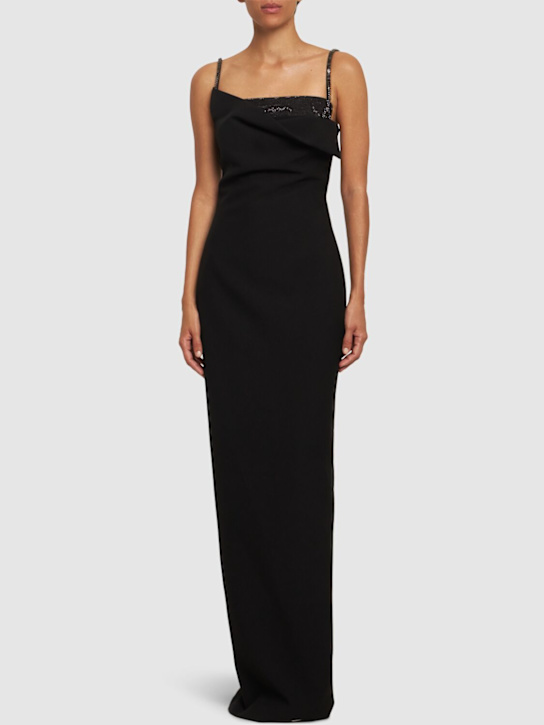 Roland Mouret - Abendkleid aus verziertem Krepp