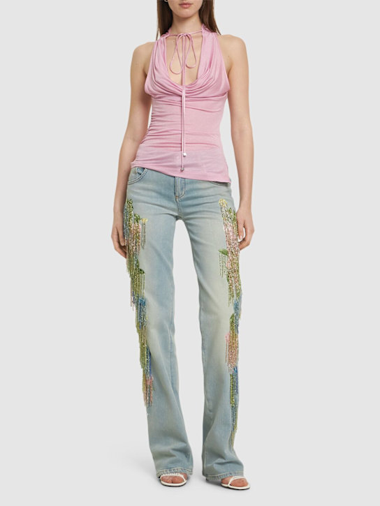 Blumarine - Jerseysablé-Oberteil