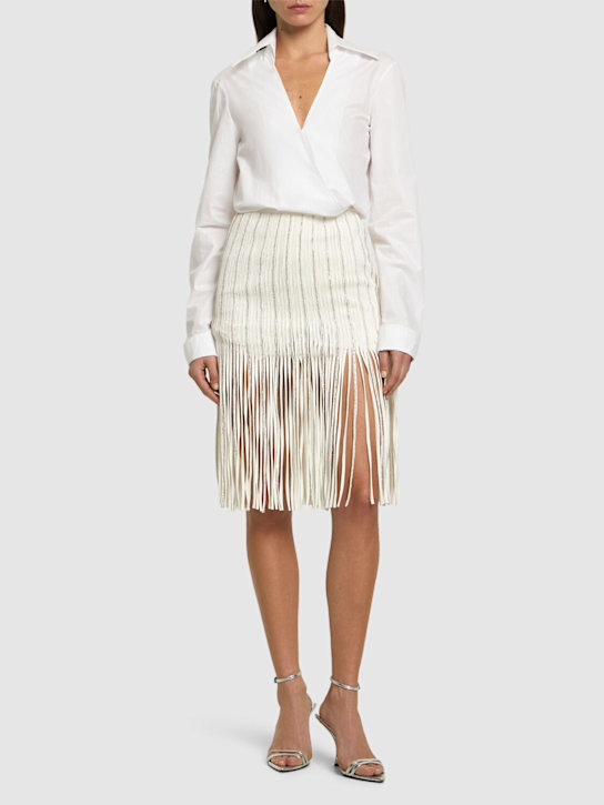 Blumarine - Jupe midi embellie