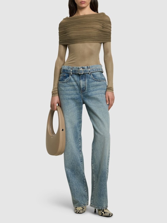 Christopher Esber - Haut en tulle transparent Sonora