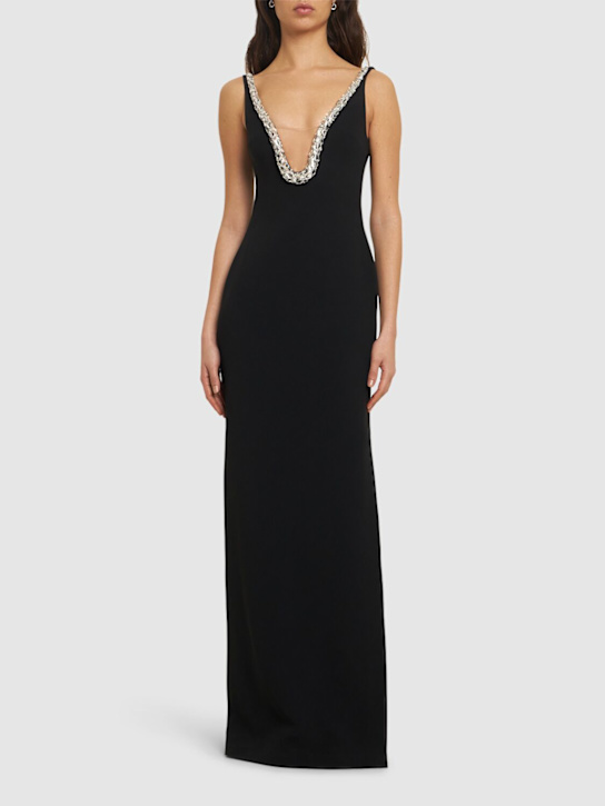 David Koma - Robe en cady embelli