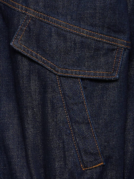 Magda Butrym: Bomber in denim con zip