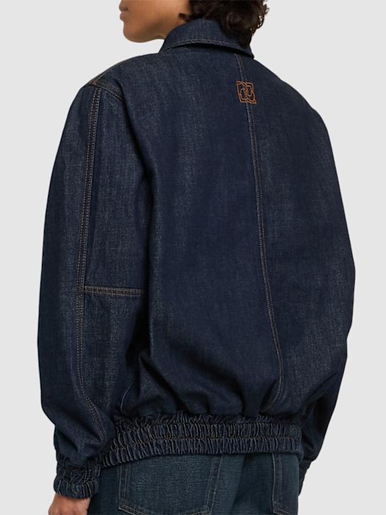 Magda Butrym: Bomber in denim con zip