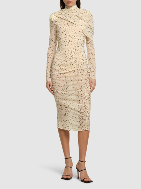 Magda Butrym - Draped stretch silk midi dress
