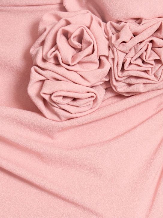 Magda Butrym: Midikleid aus Seide mit Rosendetail