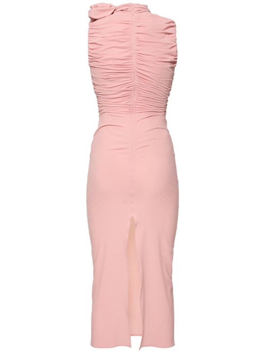 Magda Butrym: Midikleid aus Seide mit Rosendetail