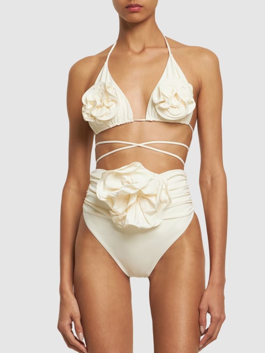 Magda Butrym - High waist flower swim bottoms