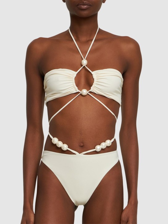 Magda Butrym: Bikinioberteil aus Jersey