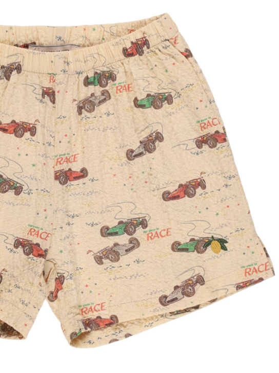 Konges Sløjd - Printed woven cotton blend shorts