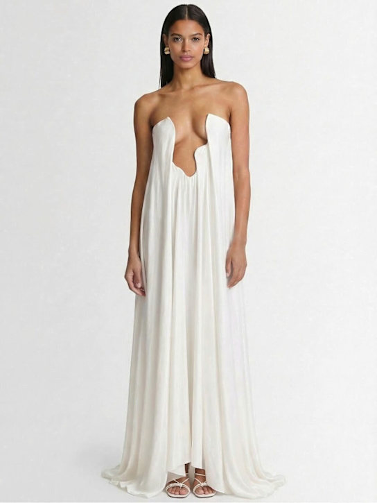 Christopher Esber: Vestido de seda sin tirantes