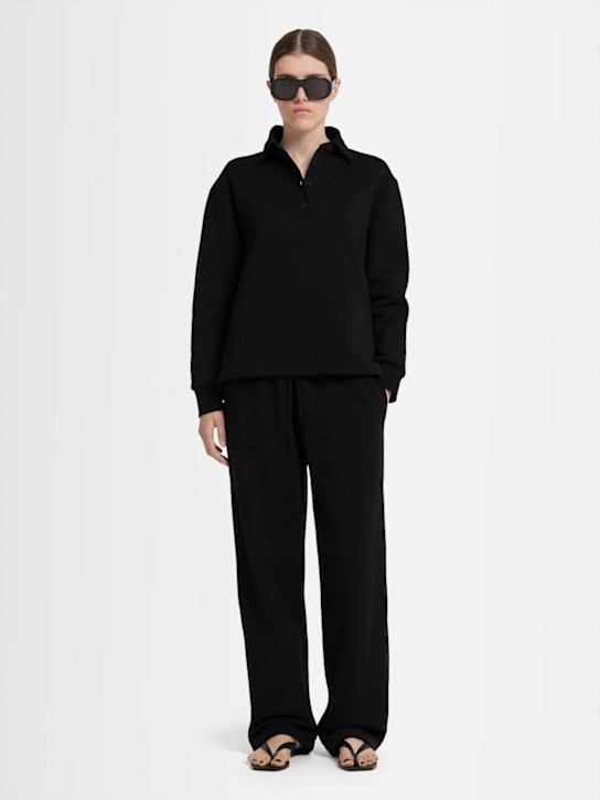 Annagreta: Sweat-shirt polo en coton Florence