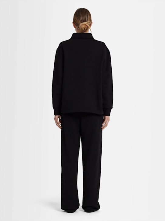 Annagreta: Sweat-shirt polo en coton Florence