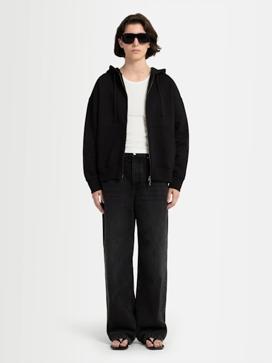 Annagreta - Grace full-zip cotton sweatshirt hoodie