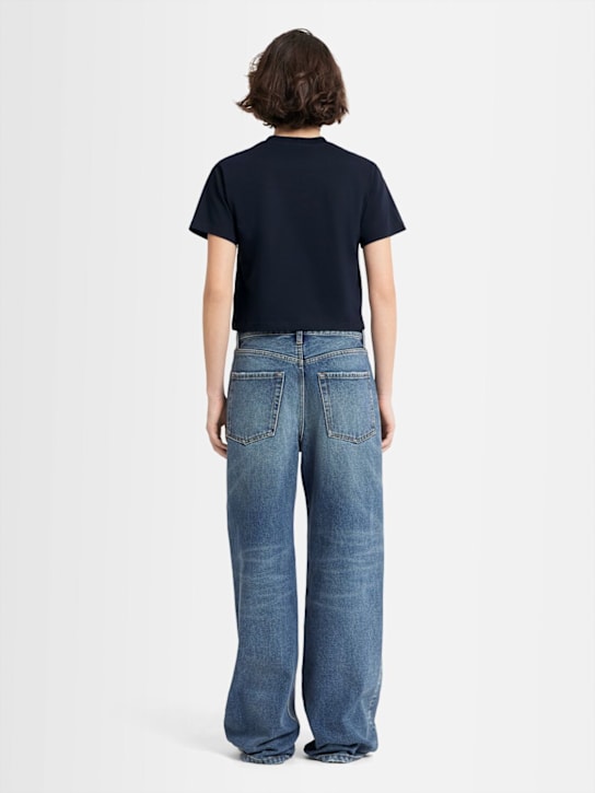 Annagreta: T-shirt cropped Greta in jersey di cotone
