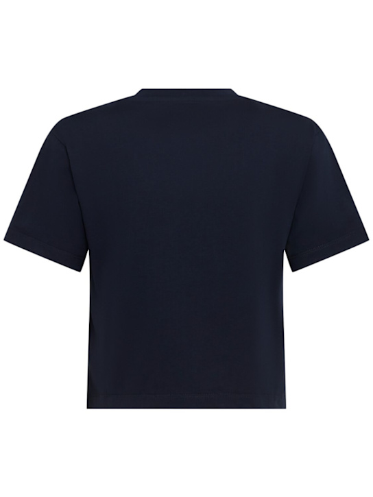 Annagreta: T-shirt cropped Greta in jersey di cotone