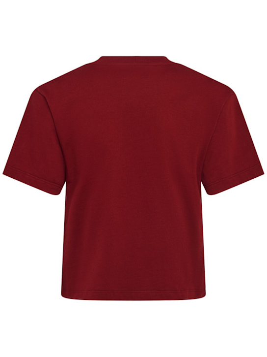 Annagreta: Greta cropped cotton jersey t-shirt