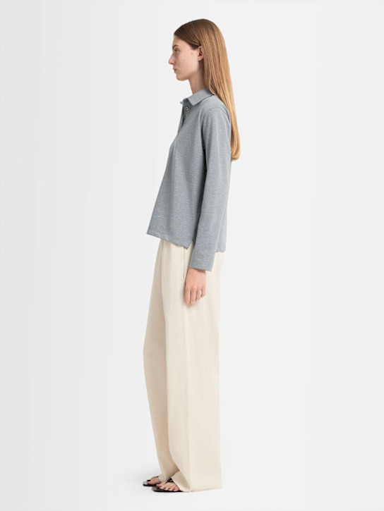 Annagreta: Polo manches longues en jersey de coton Marie