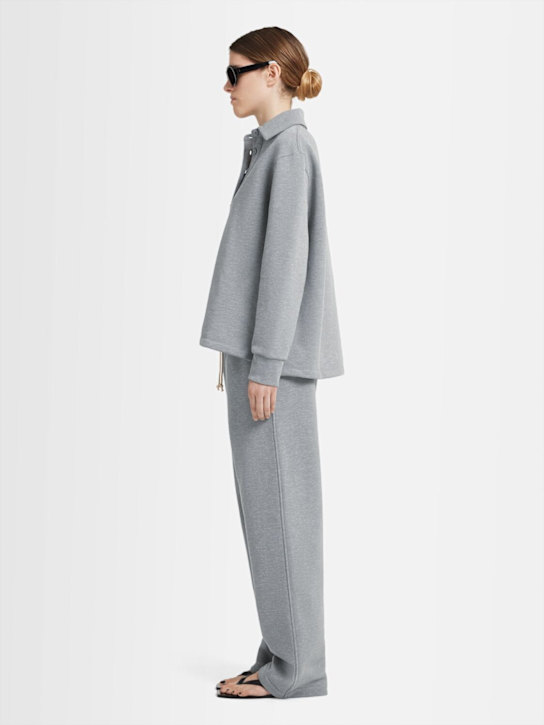 Annagreta: Sweat-shirt polo en coton Florence