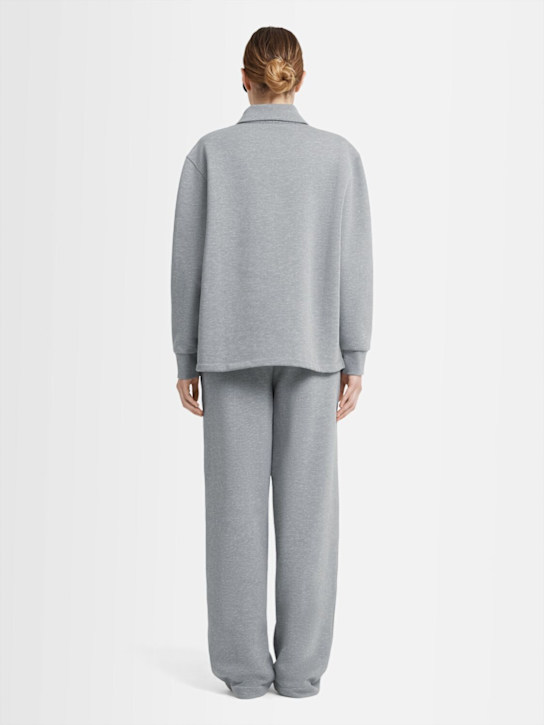 Annagreta: Sweat-shirt polo en coton Florence