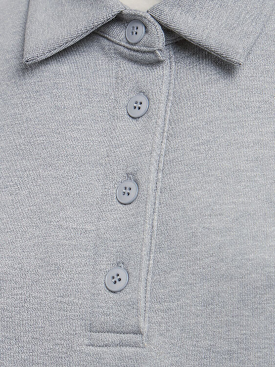 Annagreta: Sweat-shirt polo en coton Florence