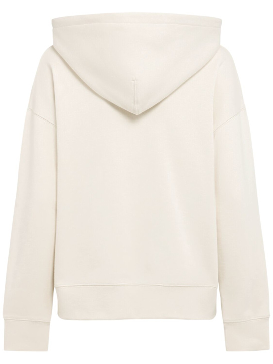Annagreta: Felpa Grace in cotone felpato con zip e cappuccio