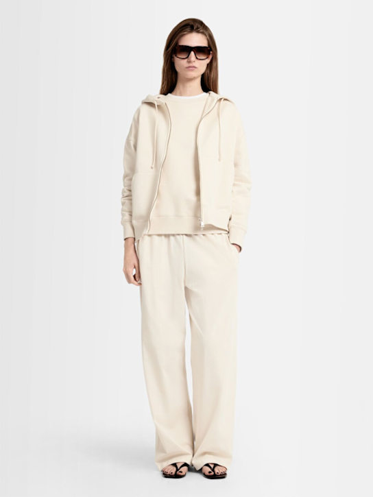 Annagreta - Grace full-zip cotton sweatshirt hoodie