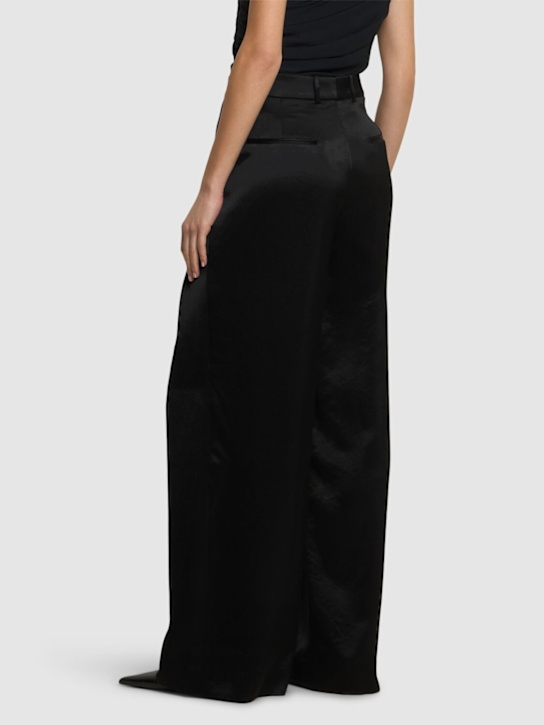 Abadia: Double pleated wide leg pants