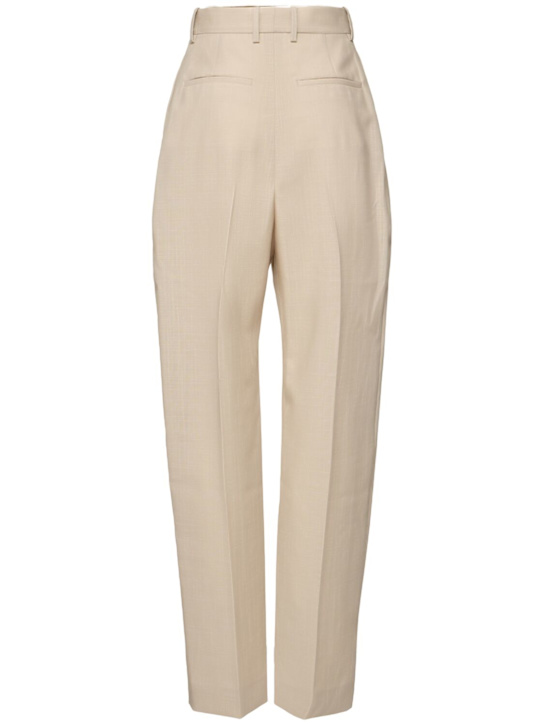 Wardrobe.nyc: Wool tailoring mid rise wide leg pants