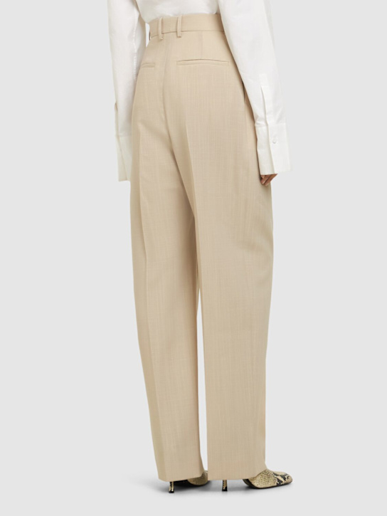 Wardrobe.nyc: Wool tailoring mid rise wide leg pants