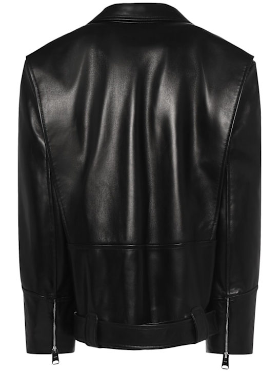 Khaite: Veste en cuir Hansel