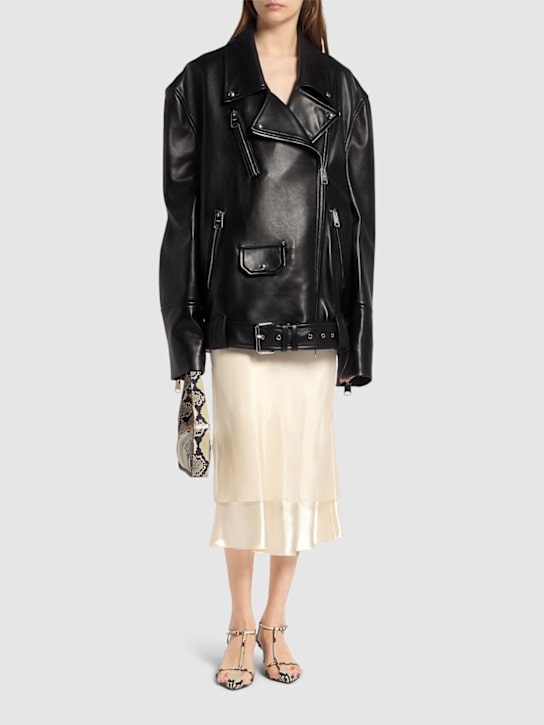 Khaite - Veste en cuir Hansel