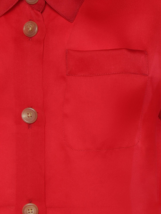 Khaite: Camicia Keefe in organza di seta