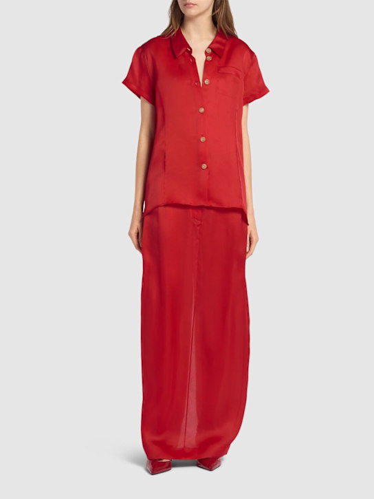 Khaite - Chemise en organza de soie Keefe