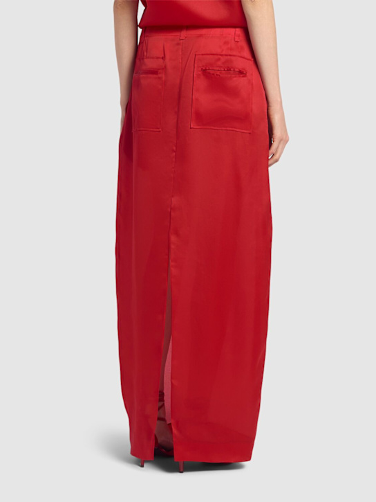 Khaite: Falda maxi de seda