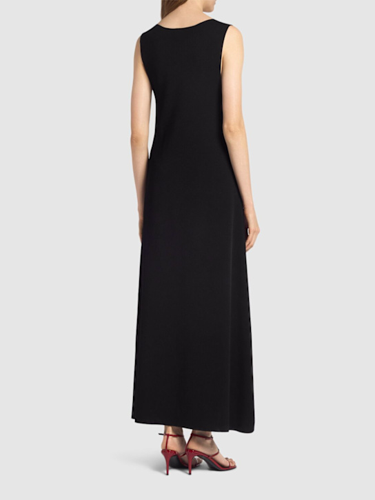 Khaite: Robe longue en viscose lisse mélangée Keran