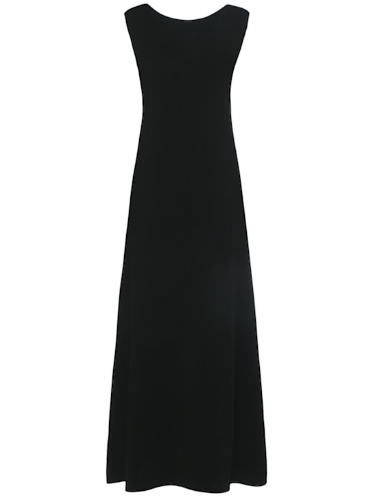 Khaite: Robe longue en viscose lisse mélangée Keran