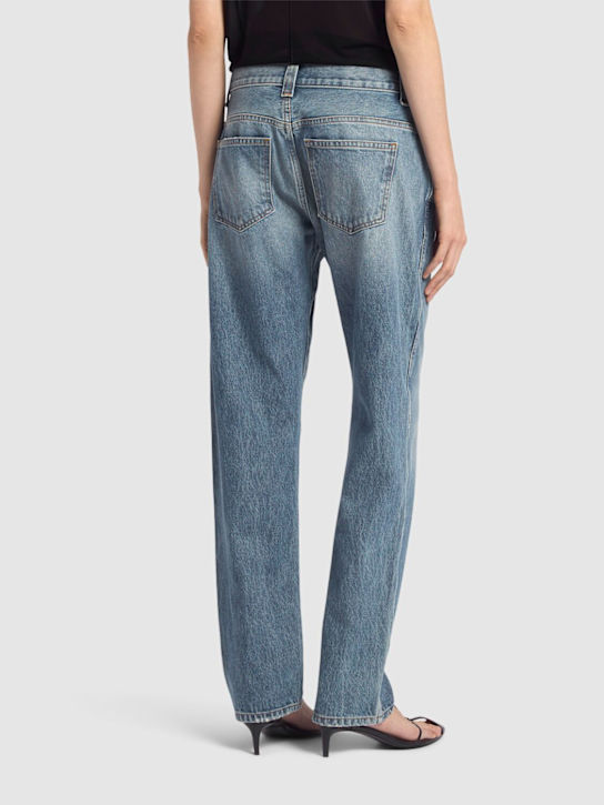 Khaite: Jean droit en denim Callum