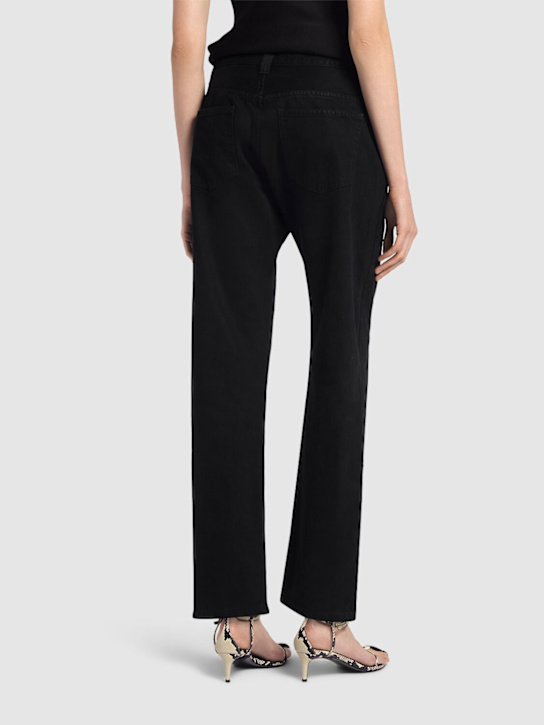Khaite: Jeans rectos de denim