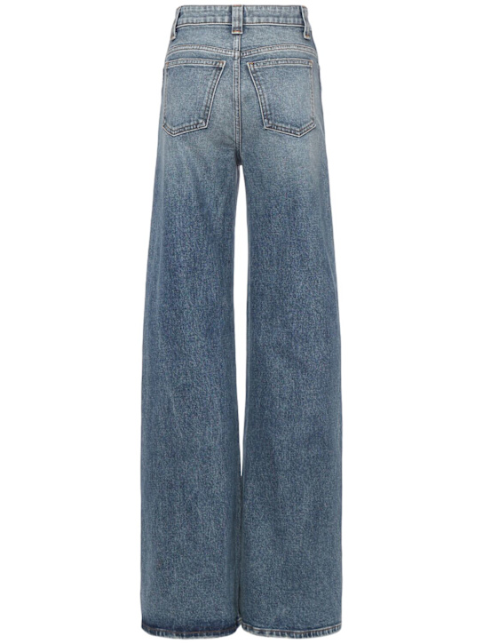 Khaite: Jean taille haute en denim Dane